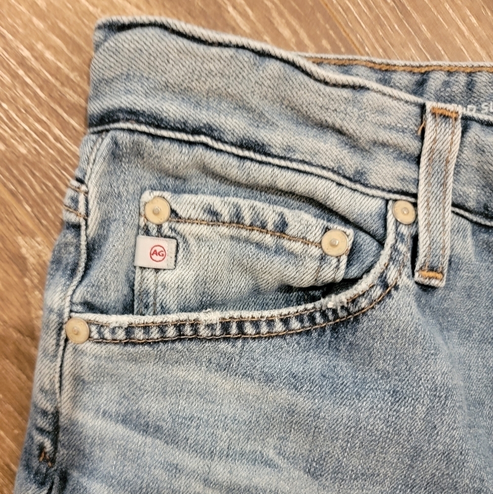 AG Adriano Goldschmied Blue Boyfriend Jeans - Picture 6 of 11